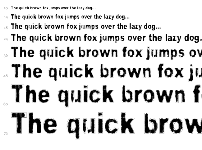 Dark Dream font waterfall